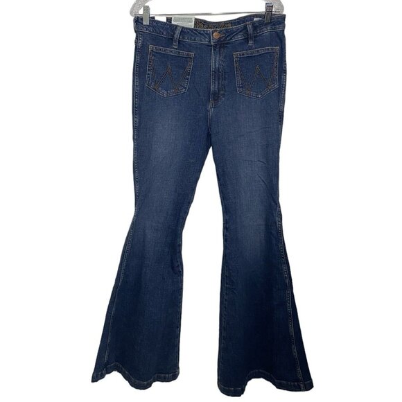 Wrangler Retro Jeans Victoria High Rise Flare Denim Jeans 112321422 NWT 31 X 34 - Picture 13 of 13